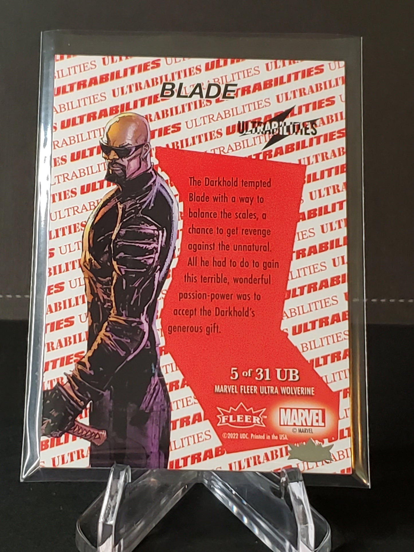 Blade 2023 Fleer Ultra Wolverine Ultrabilities #5