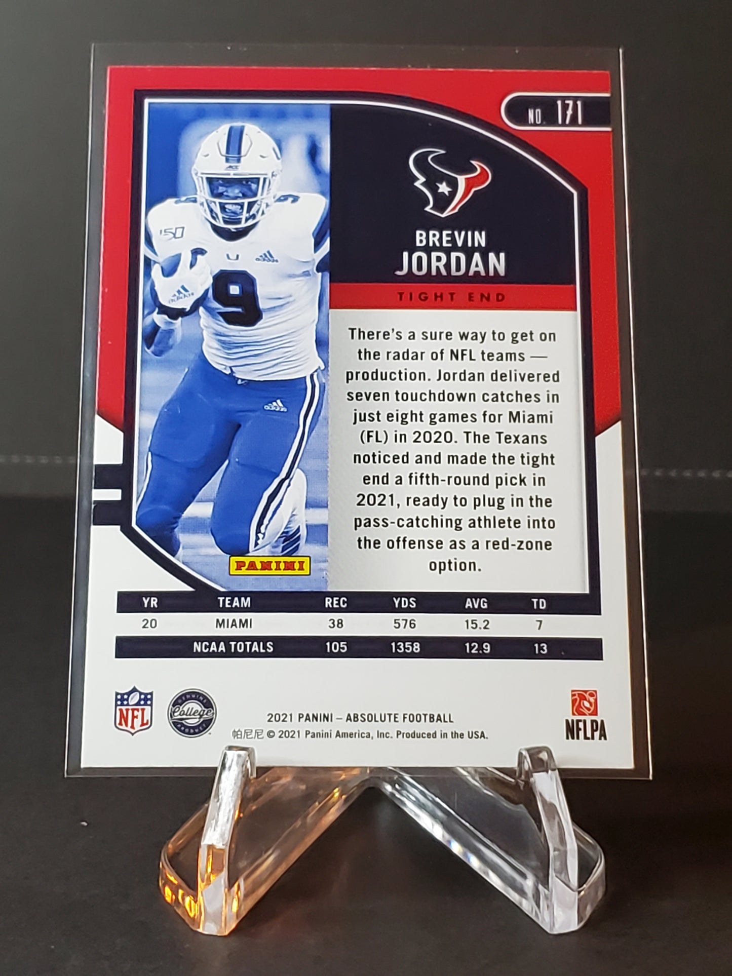 Brevin Jordan 2021 Panini Absolute RC #171