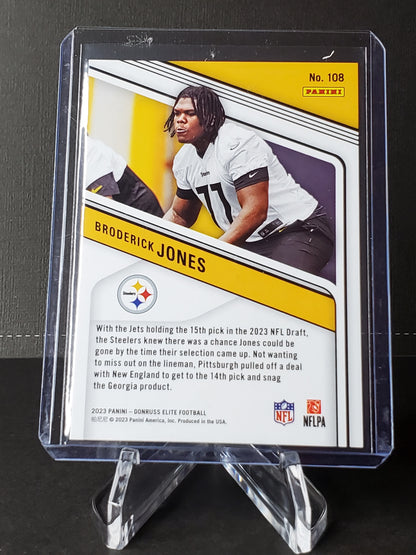 Broderick Jones 2023 Panini Donruss Elite - Status Explosion (RC) #108: /625