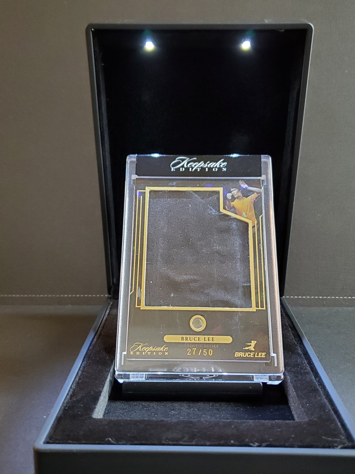 Bruce Lee 2024 Keepsake Edition 50th Anniversary Authentic Jumbo Black Relic with 6mm Lemon Quartz /50