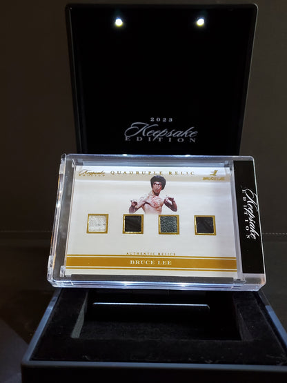 Bruce Lee 2024 Keepsake Edition 50th Anniversary Authentic Quad Relic /50