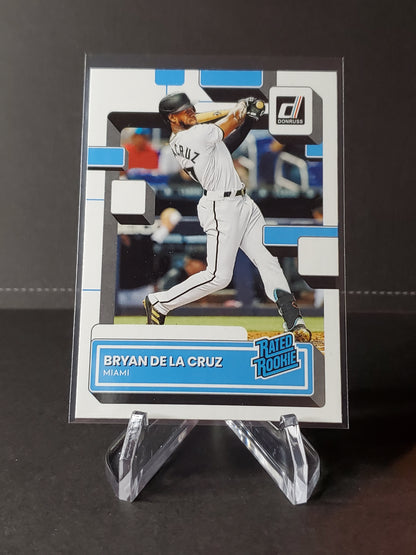 Bryan De La Cruz 2022 Panini Donruss Baseball Rated Rookie #53