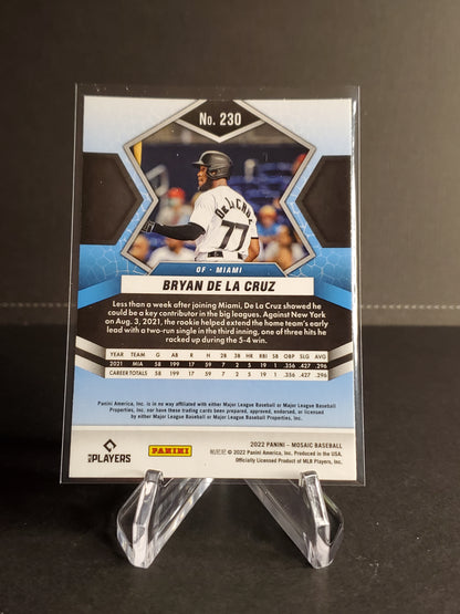 Bryan De La Cruz 2022 Panini Mosaic RC #230