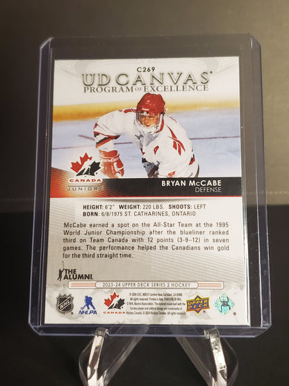 Bryan McCabe 2023/24 Upper Deck Series 2 Hockey Canvas Program of Excellence #C269