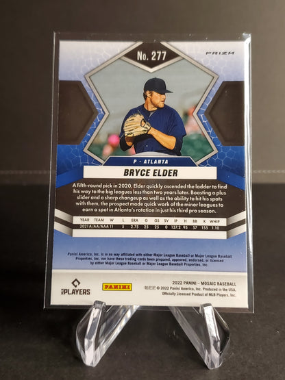 Bryce Elder 2022 Panini Mosaic Orange Prizm RC #277