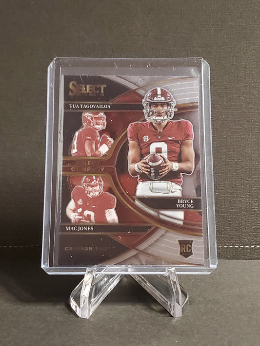 Bryce Young/Tua Tagovailoa/Mac Jones 2023 Panini Select Draft Picks Select Company RC #SC-AL