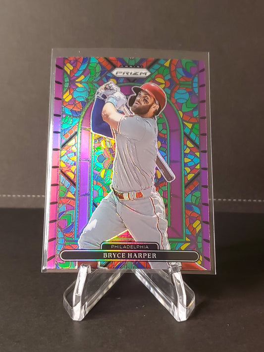 Bryce Harper 2022 Panini Prizm Baseball Stained Glass Prizm #SG-4