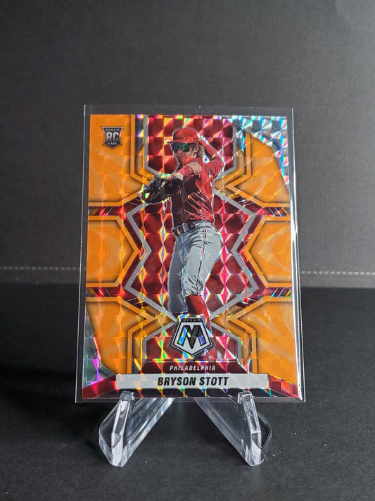 Bryson Stott 2022 Panini Mosaic Orange Prizm RC #272