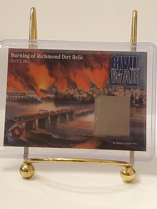 Burning of Richmond 2023 Civil War - Historic Autograph Dirt Relic