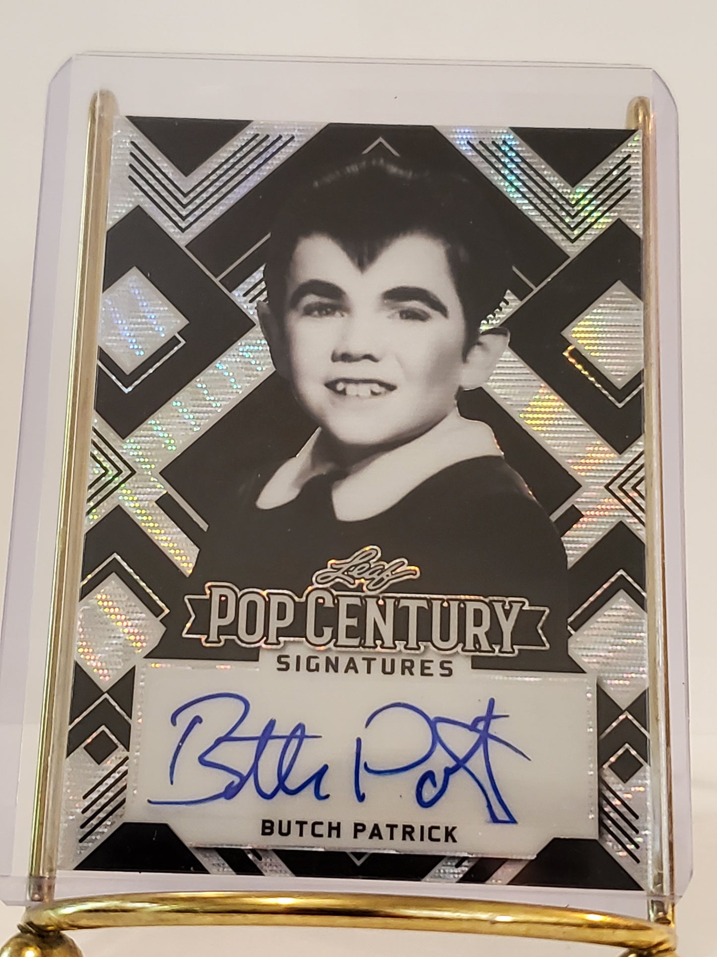 Butch Patrick - 2022 Leaf Pop Century Silver Prismatic AUTO #'d 5/6