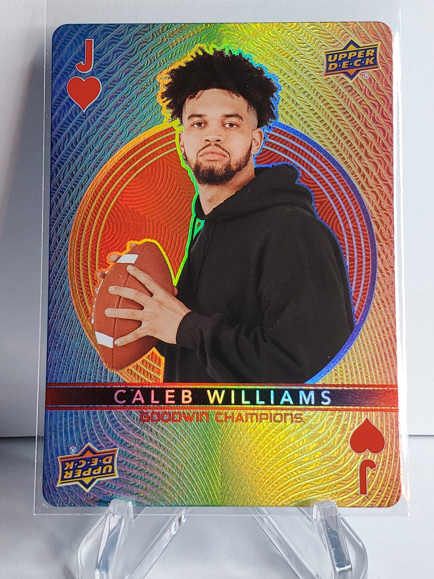 Caleb WIlliams 2022 Upper Deck Goodwin Champions Playing Cards