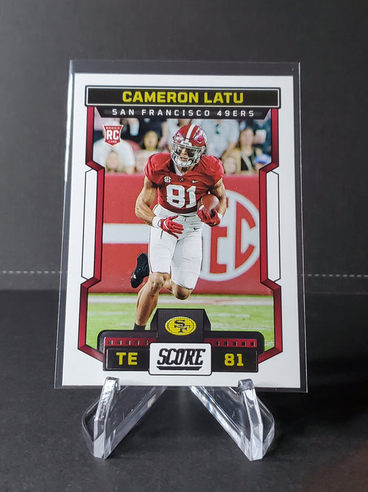 Cameron Latu 2023 Panini Score Football RC #343