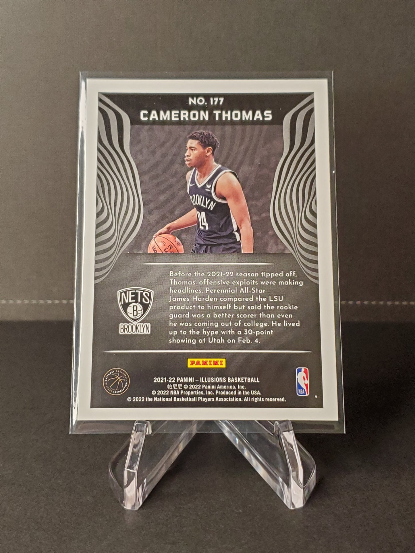 Cameron Thomas 2021-2022 Panini Illusions Basketball RC #177