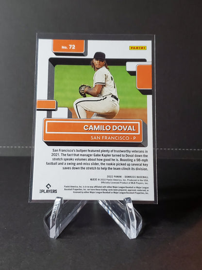 Camilo Doval 2022 Panini Donruss Baseball Rated Rookie #72