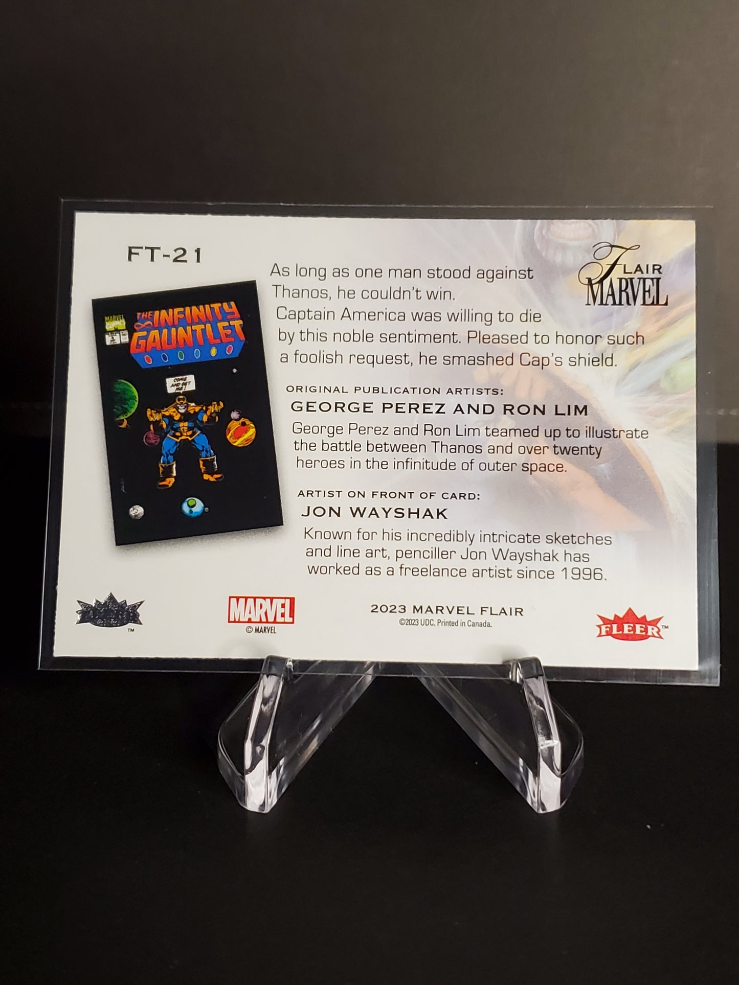 Captain America 2024 Marvel Flair Flairium Level 3 #FT-21
