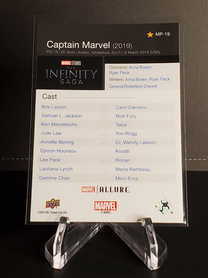 Captain Marvel 2022 Upper Deck Marvel Allure Movie Posters #MP-19