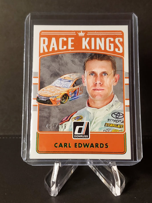 Carl Edwards 2017 Donruss Racing Green Race Kings #12: #'d /199