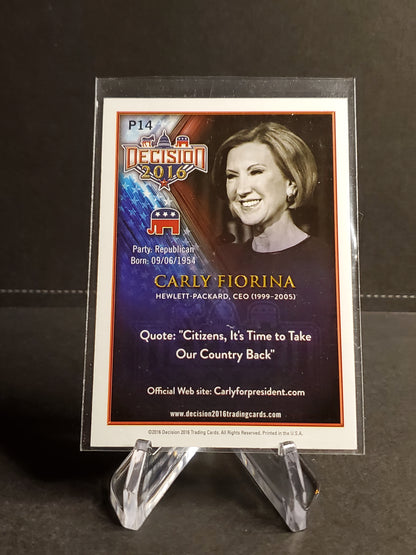 Carly Fiorina 2020 Leaf Decision PROMO #P14