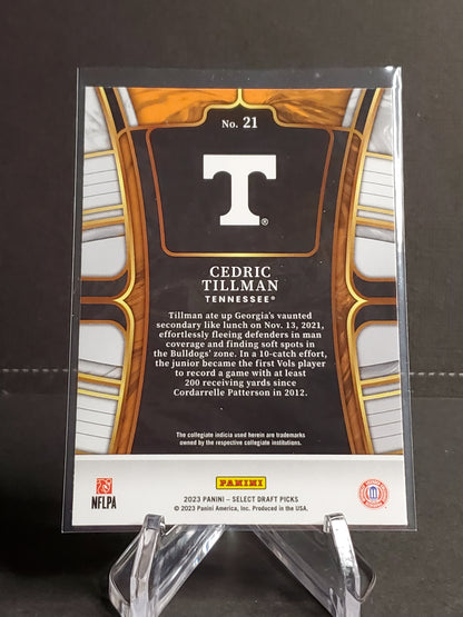 Cedric Tillman 2023 Panini Select Draft Picks RC #21