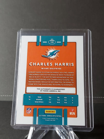 Charles Harris 2017 Panini Donruss Optic Football (RC) AUTO #120