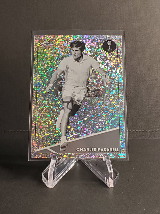 Charles Pasarell 2021 Topps Chrome Tennis B&W Mini-Diamond Parallel #51