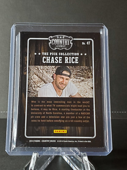 Chase RIce 2014 Panini Country Music - The Pick Collection - #47