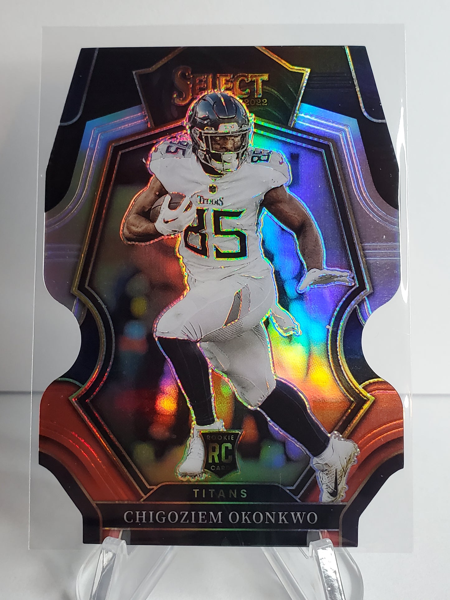 Chigoziem Okonkwo 2022 Panini Select RC Die-Cut Premier Prizm #197