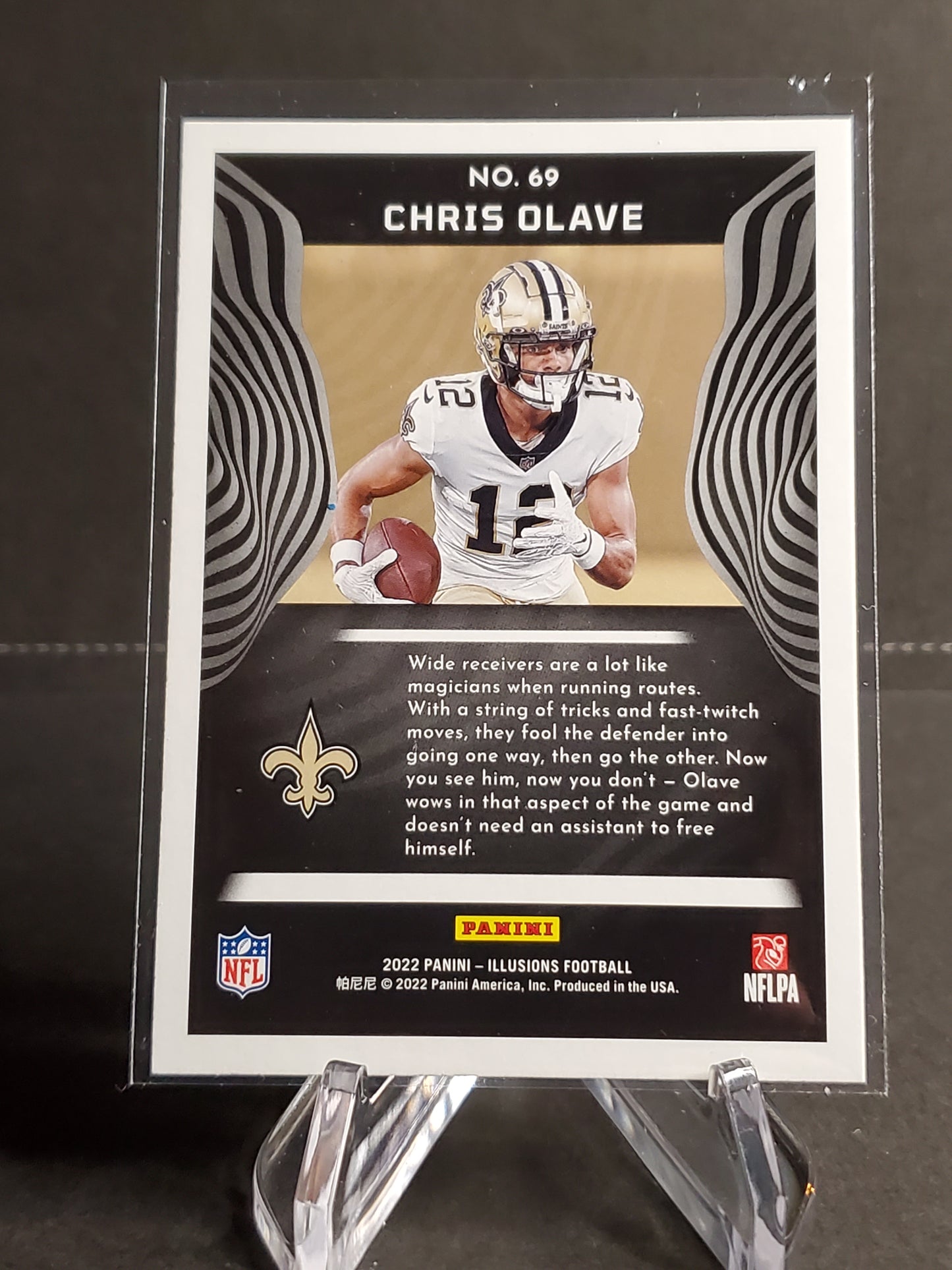 Chris Olave 2022 Panini Illusions Football RC #69