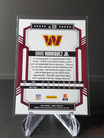 Chris Rodriguez Jr. 2023 Panini Score Football RC #330