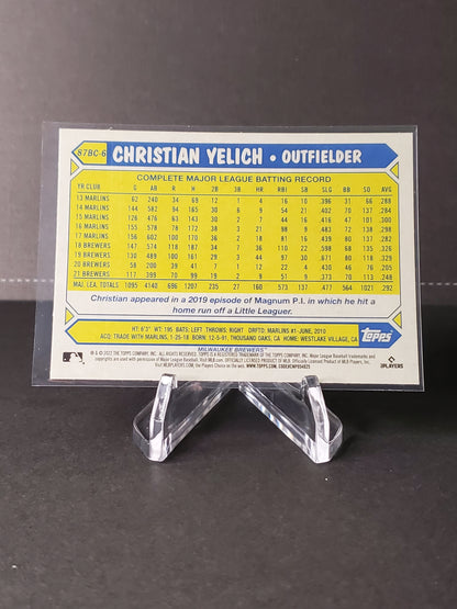 Christian Yelich 2022 Topps Chrome 35th Anniversary #87BC-6