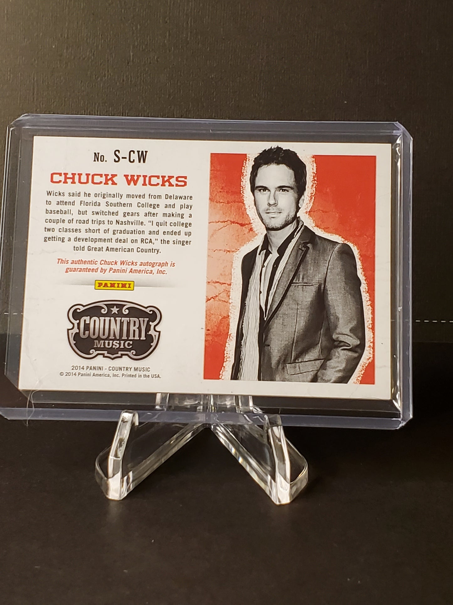 Chuck Wicks 2014 Panini Country Music AUTO #S-CW: /376