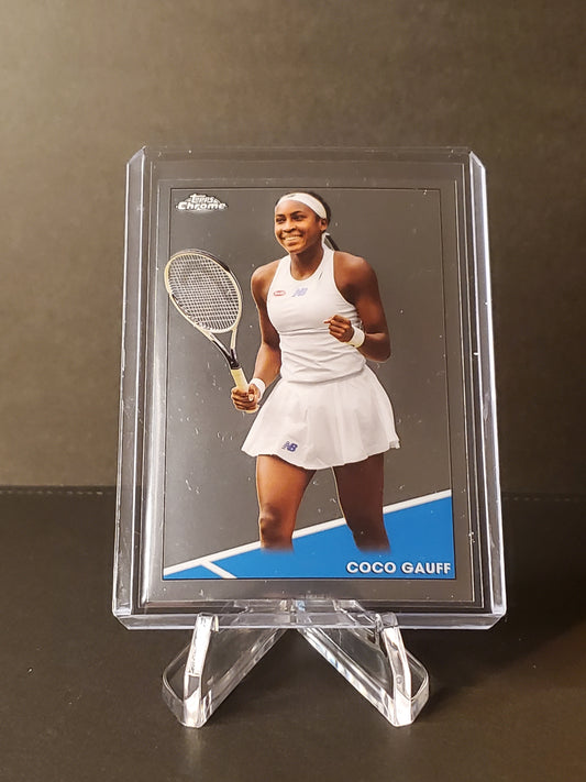 Coco Gauff 2021 Topps Chrome Tennis RC #100