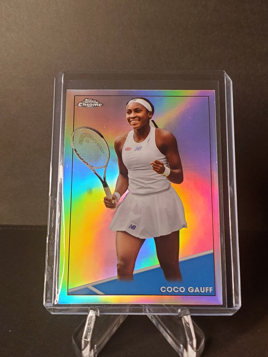 Coco Gauff 2021 Topps Chrome Sonic RC Refractor #100