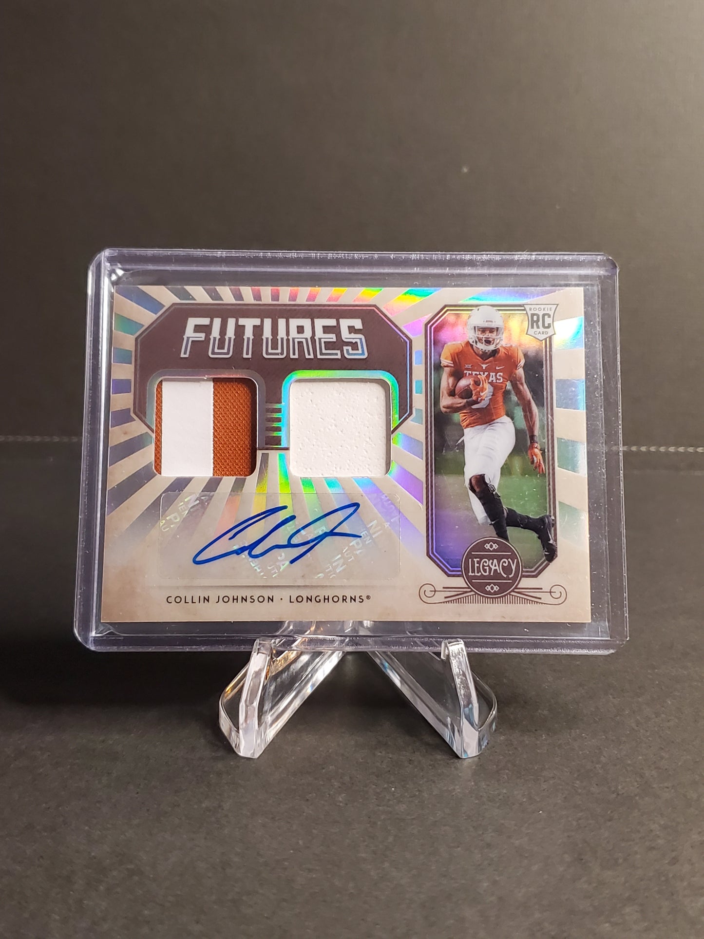 Collin Johnson 2020 Legacy Futures Dual Rookie Patch AUTO #FD-CJ /299