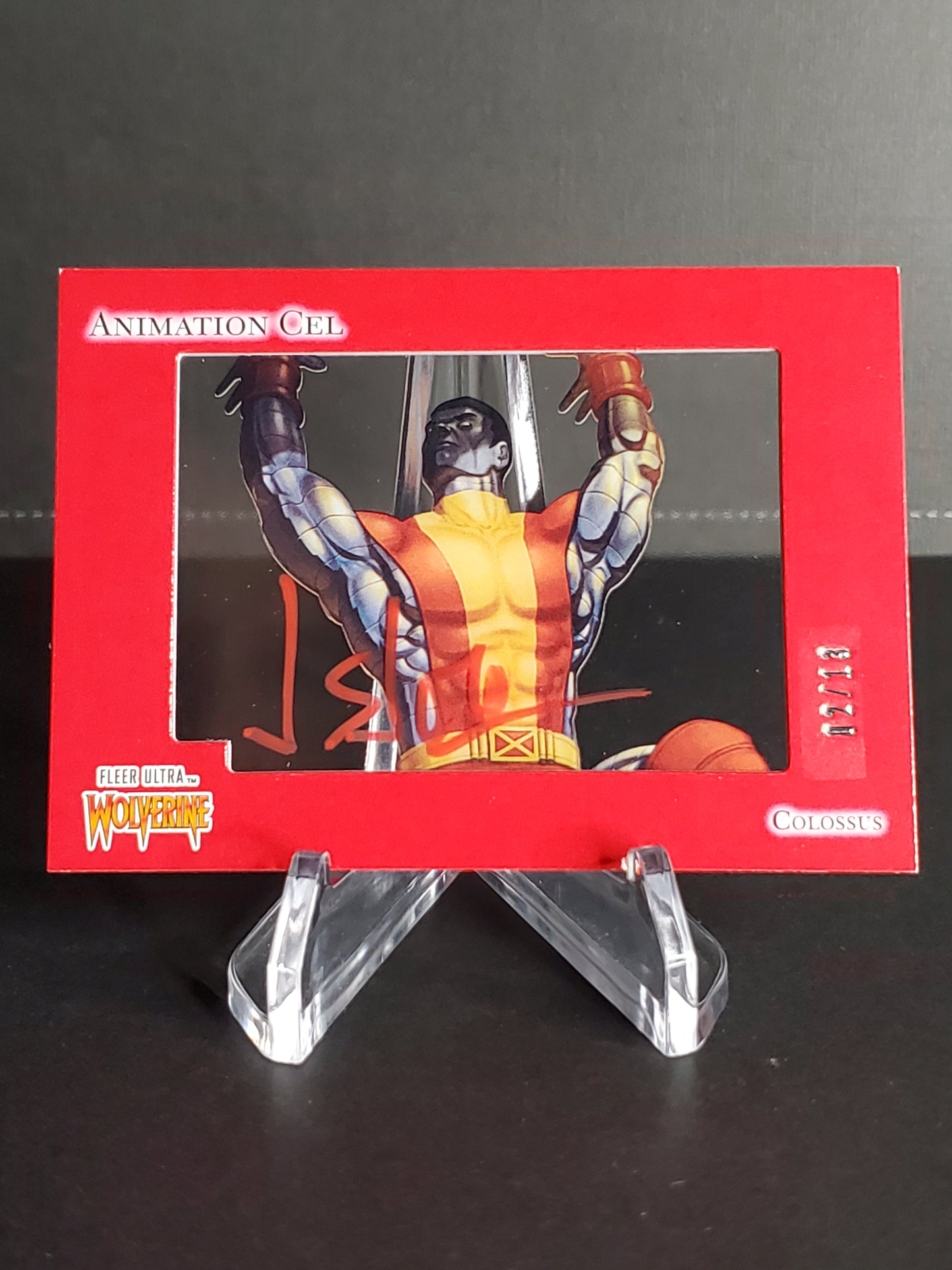 Colossus 2023 Fleer Ultra Wolverine AUTO Animation Cel /13