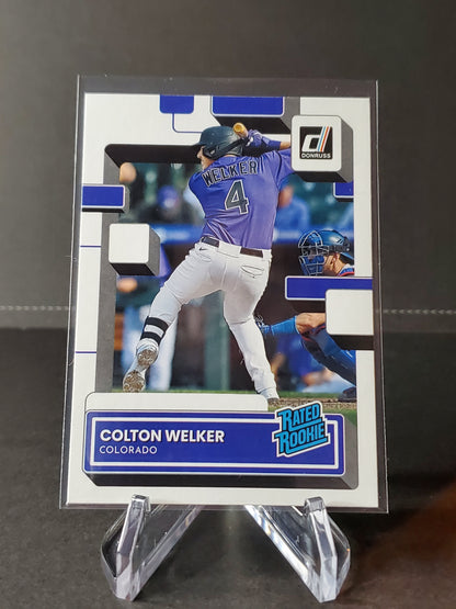 Colton Welker 2022 Panini Donruss Baseball Rated Rookie #56