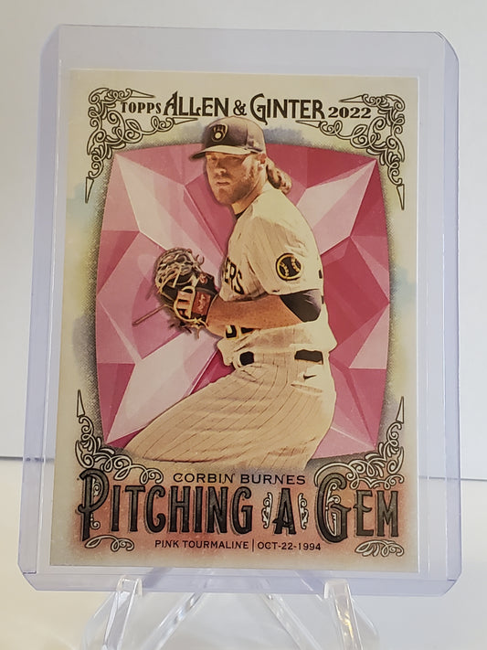 Corbin Burnes 2022 Topps Allen & Ginter Pitching a Gem PAG-21