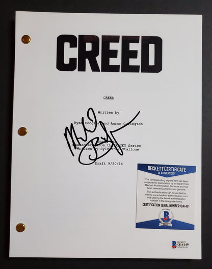 Michael Buffer Signed "Creed" Replica Script (Beckett)