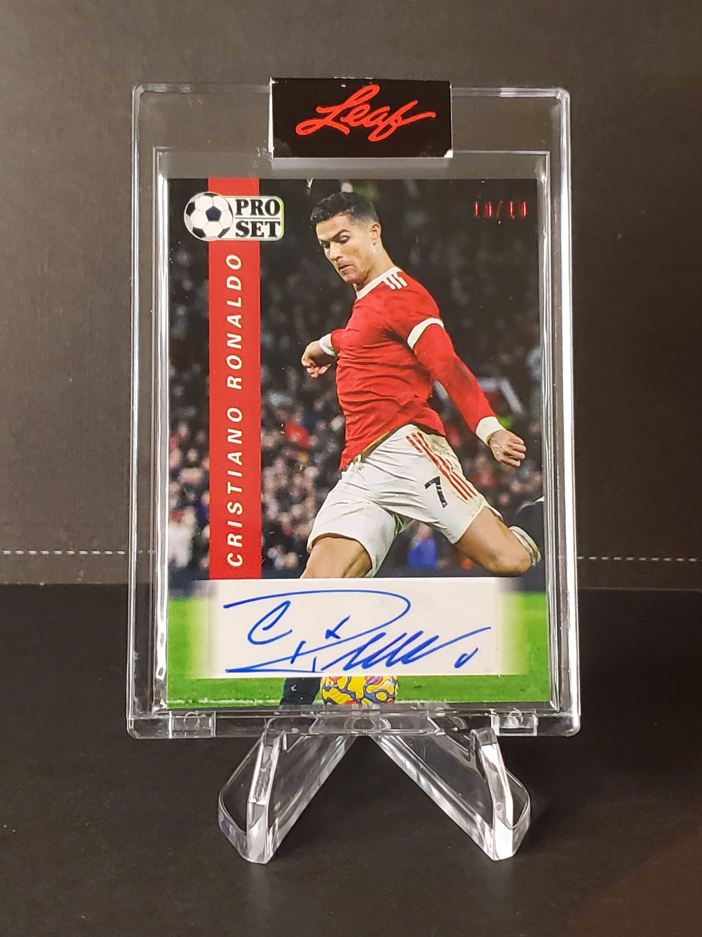 Cristiano Ronaldo 2022 Leaf Pro Set Soccer AUTO #PS-CR1