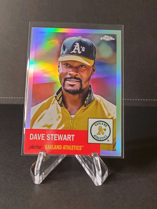 Dave Stewart 2022 Topps Chrome Platinum Refractor #179