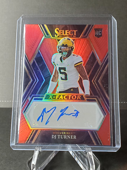 DJ Turner 2023 Panini Select Draft Picks (RC) X-Factor Prizm AUTO #XS-DJT