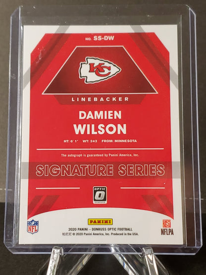 Damien Wilson 2020 Panini Donruss Optic AUTO #SS-DW