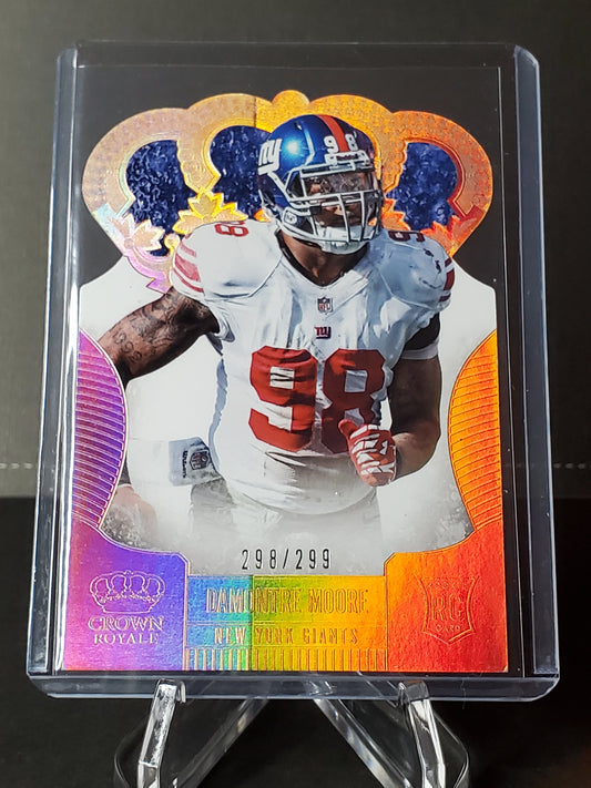 Damontre Moore 2013 Panini Crown Royale Football BRONZE Holo Die-Cut (RC) #125: /299