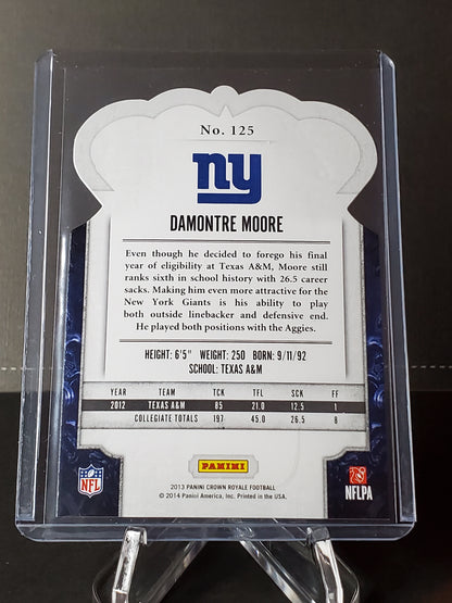 Damontre Moore 2013 Panini Crown Royale Football BRONZE Holo Die-Cut (RC) #125: /299