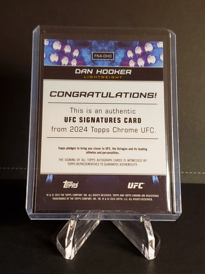 Dan Hooker 2024 Topps Chrome UFC Signatures Card AUTO #FNA-DHO