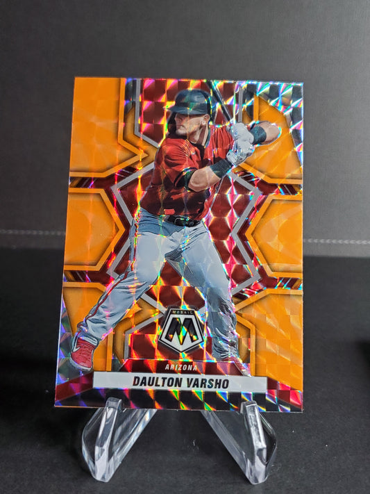 Daulton Varsho 2022 Panini Mosaic Orange Prizm #178