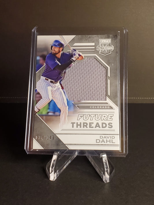 David Dahl 2016 Panini Elite Extra Edition Jumbo Future Threads /149 #FTSA-DD