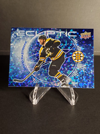 David Pastrnak 2023/24 Upper Deck Series 2 Sparkle Ecliptic #EC-13