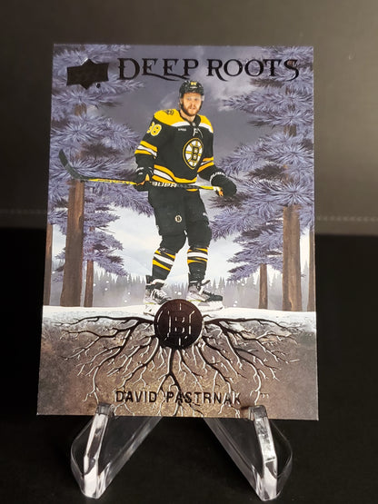 David Pastrnak 2023/24 Upper Deck Series 2 Deep Roots #DR-31