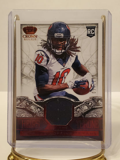 DeAndre Hopkins - 2013 Panini Crown Royale Relic Rookie #'d 99/299